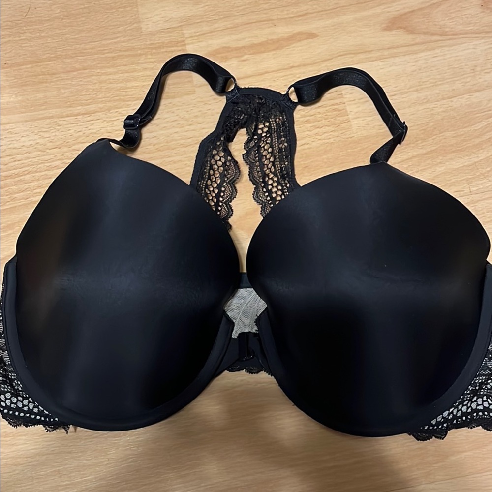 Lace front closure racerback bra